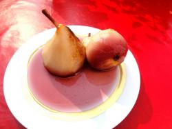 Poires au vin